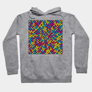 Warped Metaballs Pattern (CMYK) Hoodie